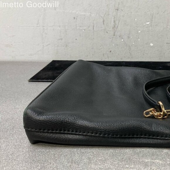 Tory Burch EUC Black Leather w/ Gold-Tone Hardware Shoulder Bag - Picture 11 of 15